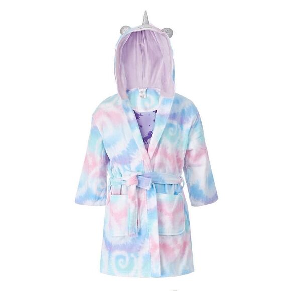 NWT SAINT EVE Girls Youth Unicorn Beach CoverUp Robe & Swimsuit 2 piece Set: Siz - Picture 6 of 7